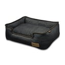 Sötétkék fekhely kutyáknak 80x60 cm Lounge Bed Denim Medieval Blue / Dark Chocolate M – P.L.A.Y.