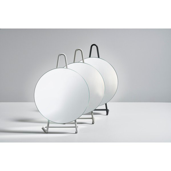 A-Mirror Soft Grey szürke, asztali kozmetikai tükör, ø 31 cm - Zone-image-3