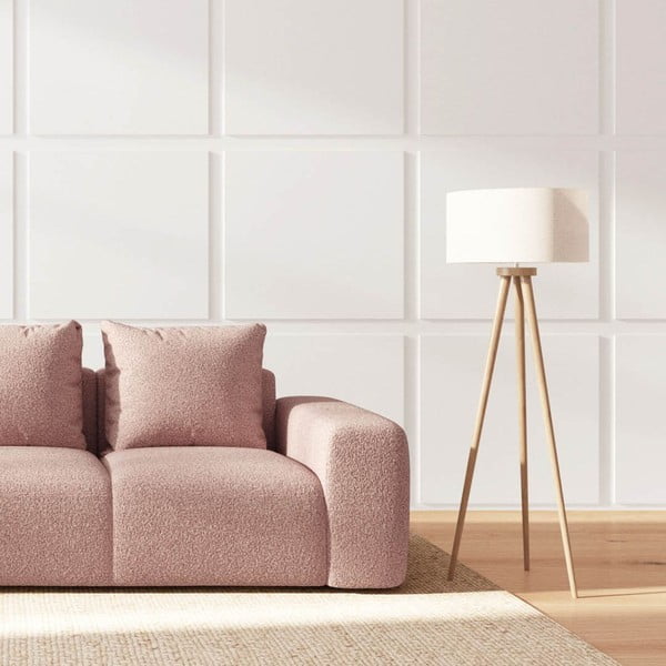 Rózsaszín buklé kanapé 287 cm Monce – Rodier-image-3