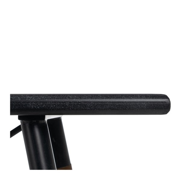 Fekete fém konzolasztal 38x120 cm Oslo – Ixia-image-4