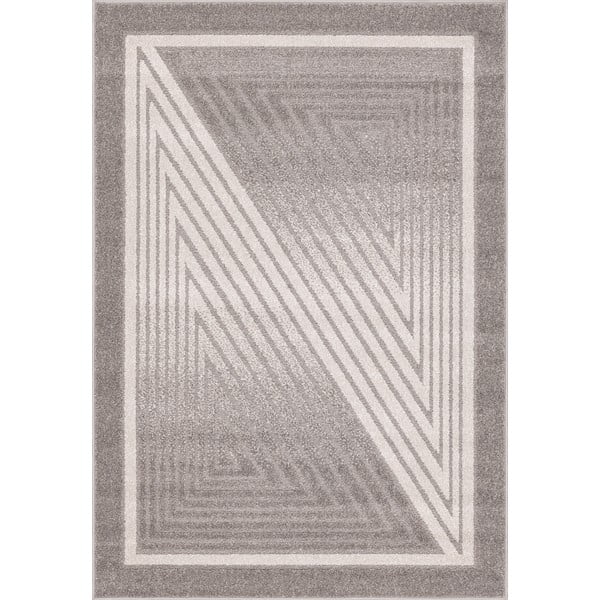 Szürke-krémszínű szőnyeg 133x190 cm Lori – FD