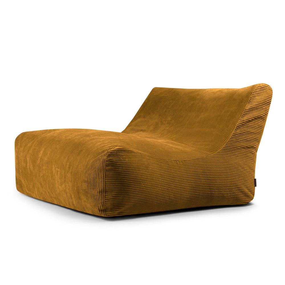 Mustársárga kordbársony babzsákfotel Sofa Lounge  SLOWDOWN