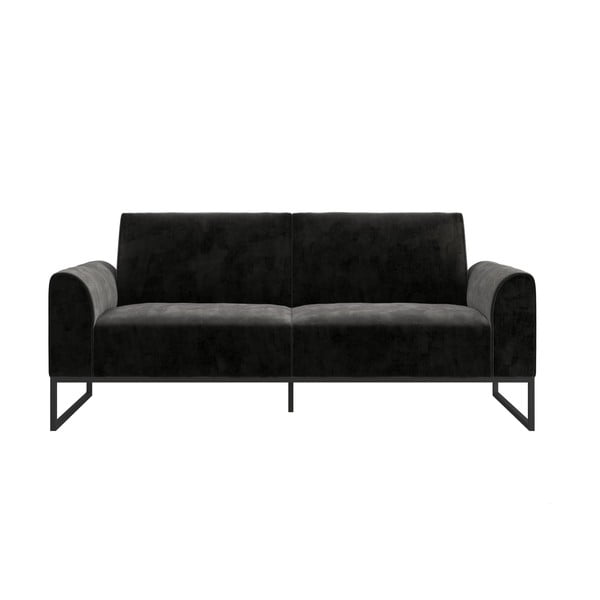 Fekete kinyitható kanapé 217 cm Adley - CosmoLiving by Cosmopolitan