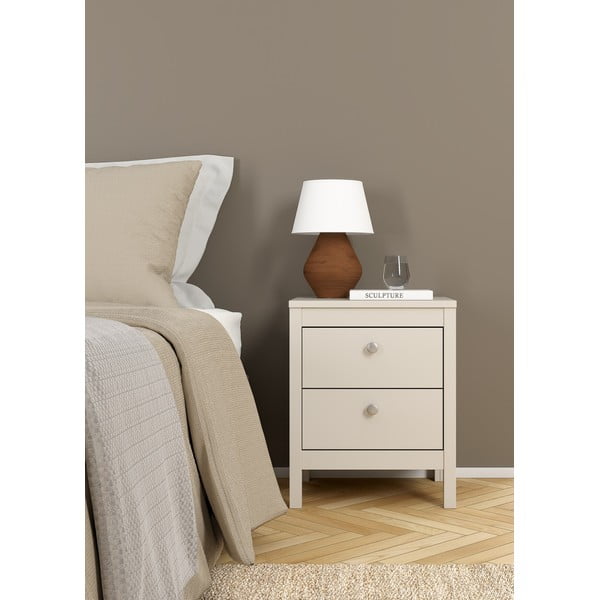 Szürkésbézs éjjeliszekrény Madrid – Tvilum-image-3