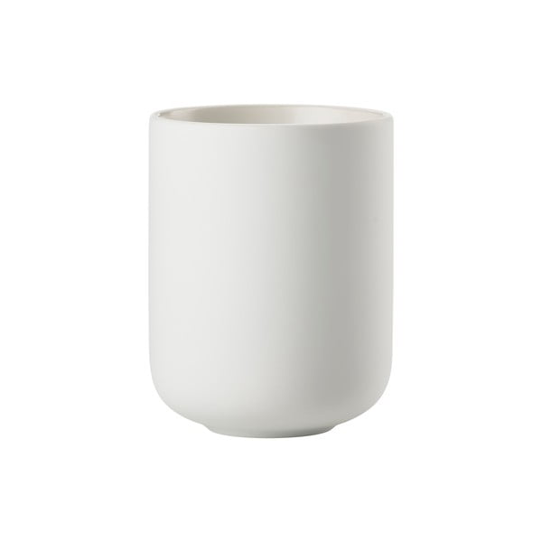 Fehér agyagkerámia fogkefetartó pohár Sensu – Zone