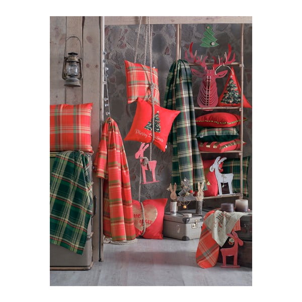 Honey Celebration zöld-piros asztali futó, 40 x 140 cm - Mike & Co. NEW YORK-image-2