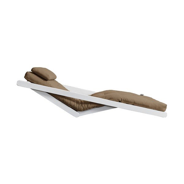 Figo White/Mocca barna kinyitható fekvőfotel - Karup Design-image-4