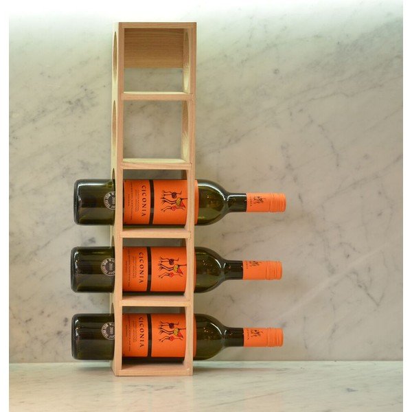 Wine tölgyfa bortartó 5 palackhoz - Wireworks-image-1