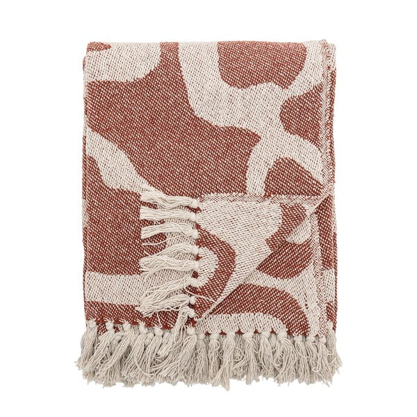 Barna újrahasznosított pamut takaró 130x160 cm Salobre – Bloomingville-image-3