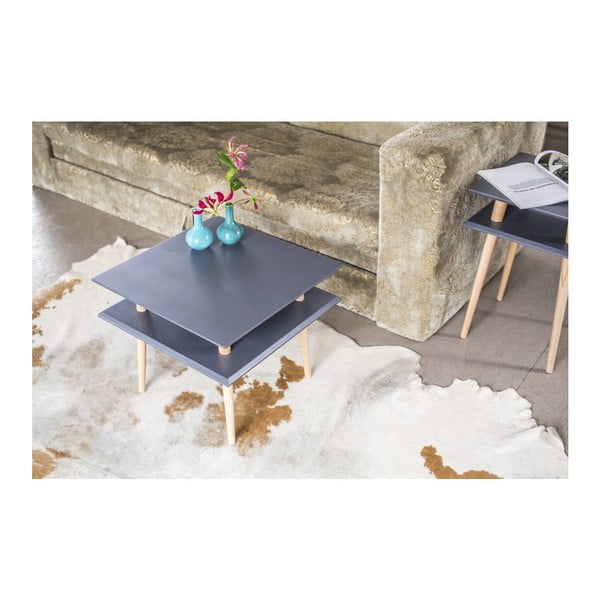 Square fehér dohányzóasztal, 55 x 55 cm - Ragaba-image-2