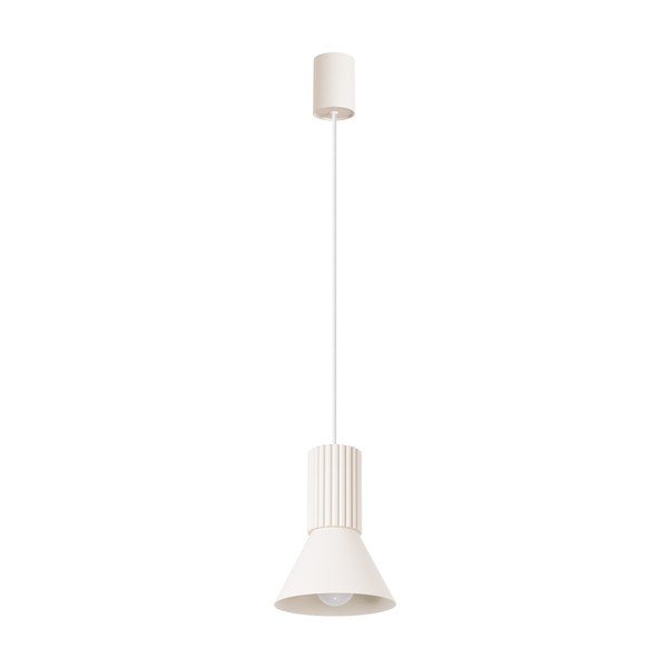 Bézs fém függőlámpa ø 14 cm Niru – Sollux