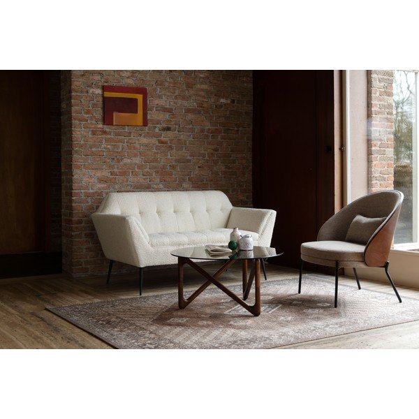 Krémszínű buklé kanapé 150 cm Kate – Dutchbone-image-3