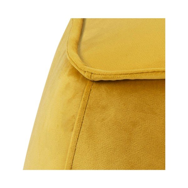 Mie sárga bársony puff, 40 x 40 cm - Actona-image-2
