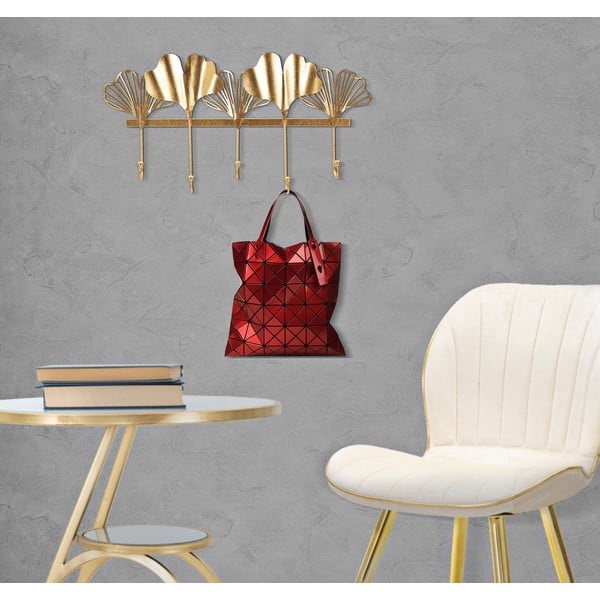 Aranyszínű fém fali fogas Leaves - Mauro Ferretti-image-1