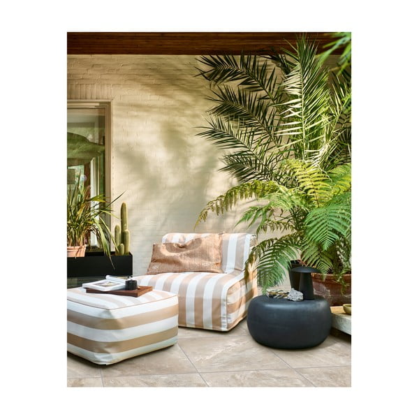 Fehér-bézs felfújható kerti puff Sit On Air – vtwonen-image-4