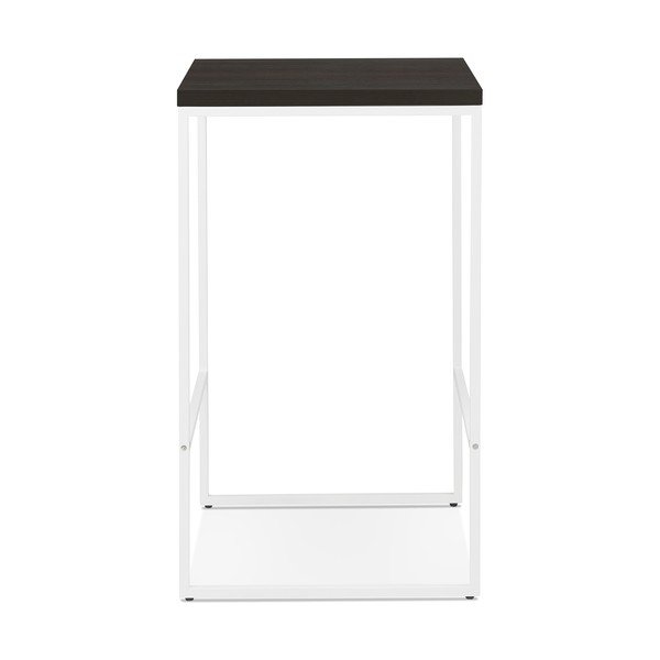 Tikafe fekete bárasztal fehér lábakkal, magasság 105 cm - Kokoon-image-2