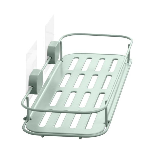 Mentazöld öntapadós fém fürdőszobai polc Grena – Compactor-image-4