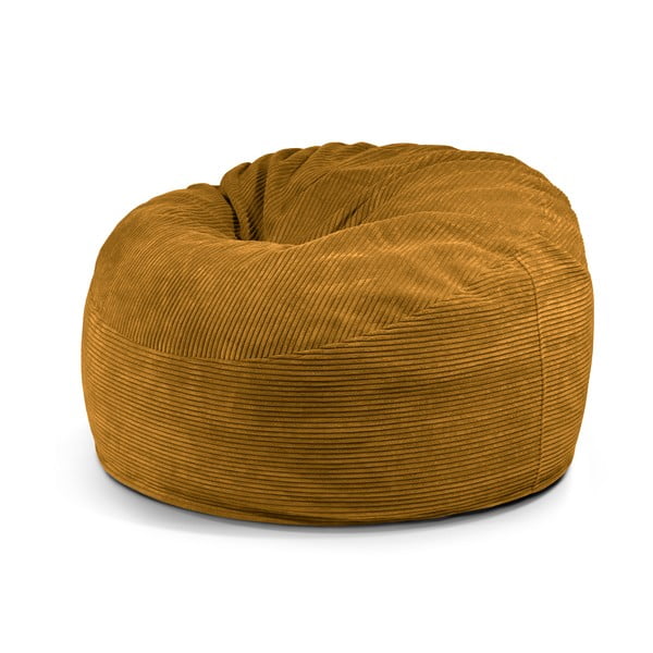 Mustársárga kordbársony babzsákfotel Om 110 – SLOWDOWN