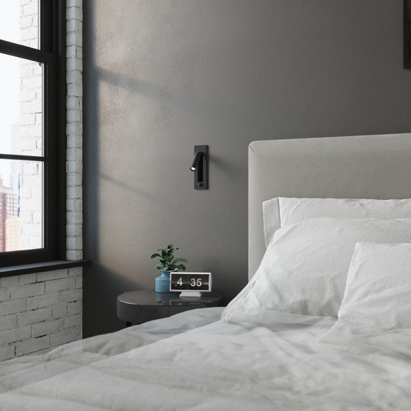 Fekete fém fali lámpa Chimery – Sollux-image-2