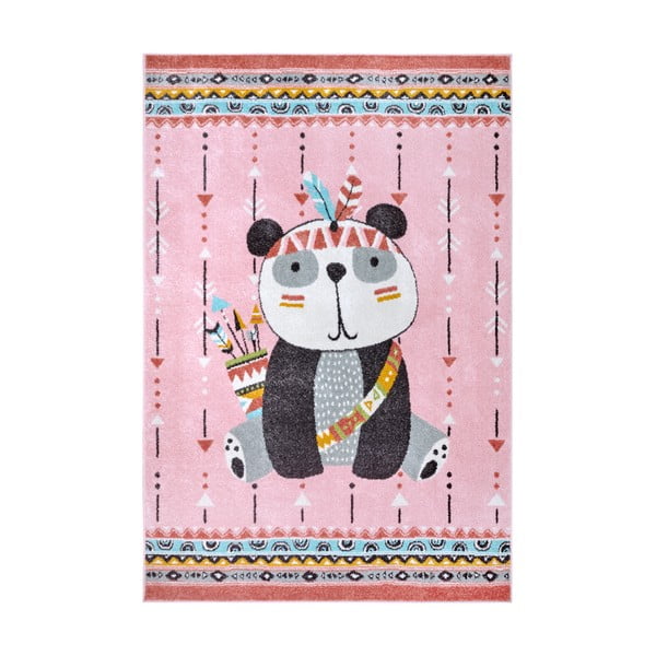 Rózsaszín gyerek szőnyeg 160x235 cm Panda – Hanse Home