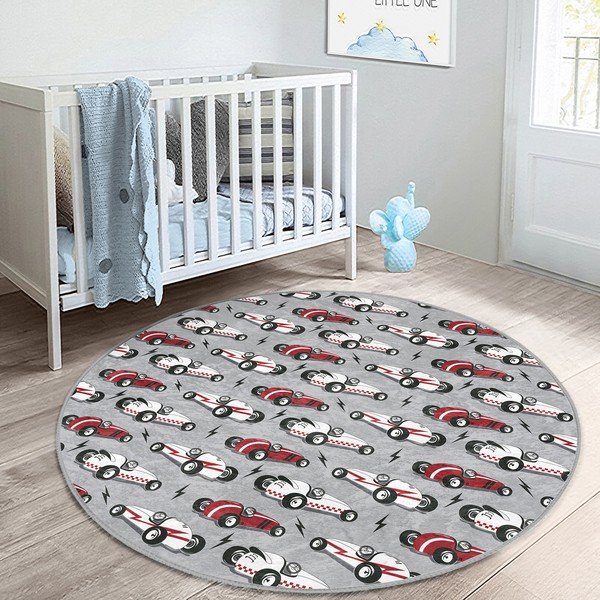 Szürke gyerek szőnyeg ø 120 cm Comfort – Mila Home-image-4