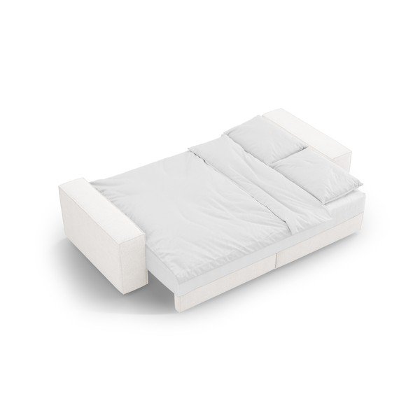 Fehér buklé kinyitható kanapé 247 cm Jodie – Micadoni Home-image-4