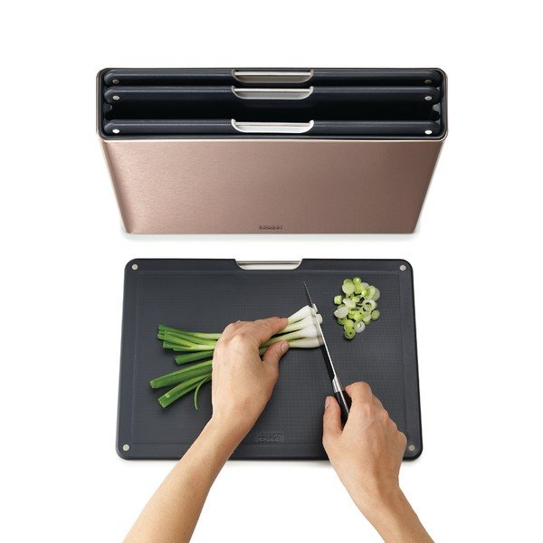 Vágódeszka készlet állvánnyal, 4 db-os 7x35,5 cm-es Folio - Joseph Joseph-image-4