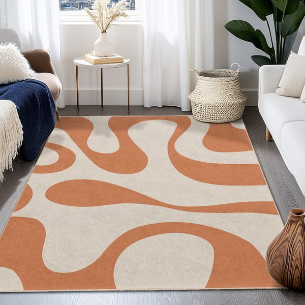 Narancssárga mosható futószőnyeg 80x200 cm Caramel Latte – Mila Home-image-4