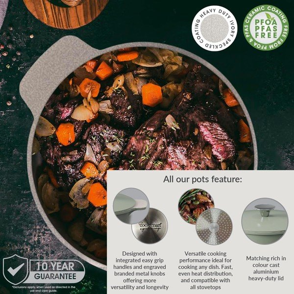 Lábas sütéshez fedővel 3,2 l Signature Range – Cooksmart ®-image-2