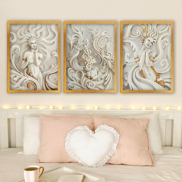 Kép szett 3 db-os 35x45 cm – Wallity-image-1