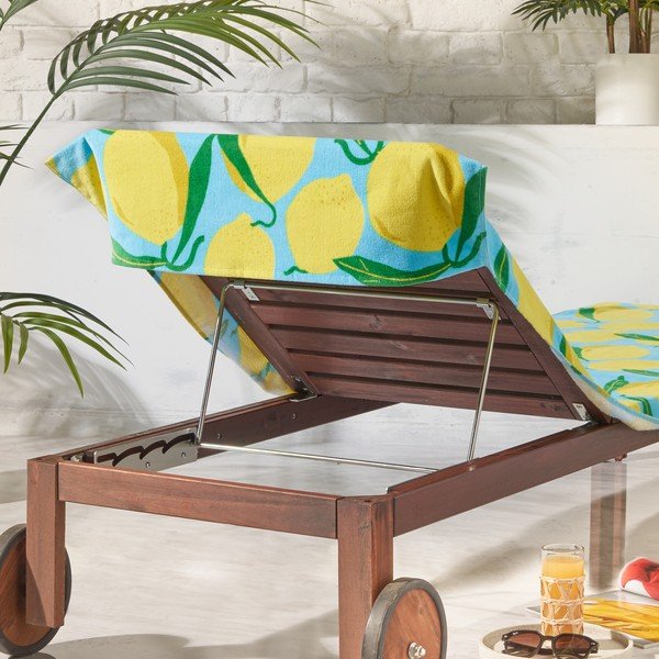Pamut strandtörölköző 92x180 cm Lemons Lounger – Catherine Lansfield-image-2