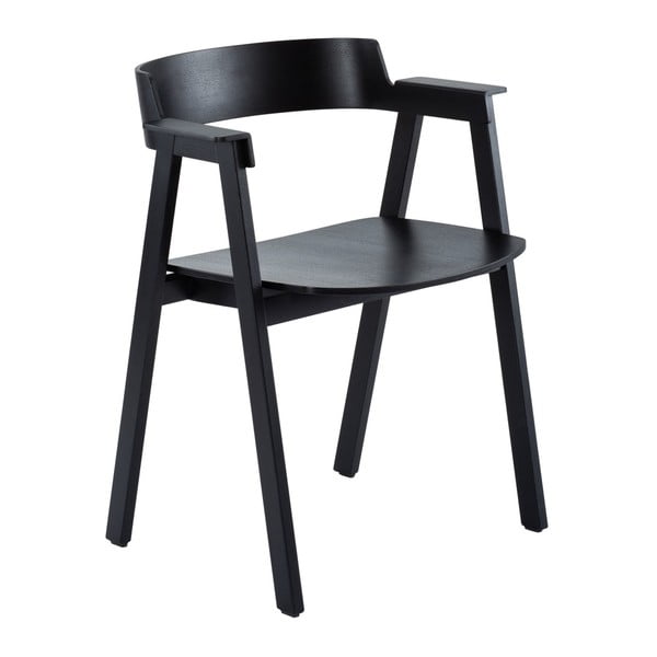 Fekete tölgyfa karfás étkezőszék Flip – Gazzda