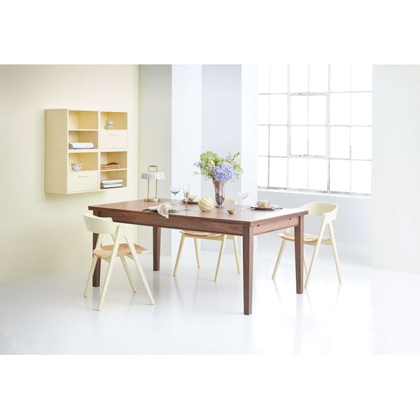 Bővíthető étkezőasztal diófa dekorral Hammel Sami, 180 x 100 cm-image-1