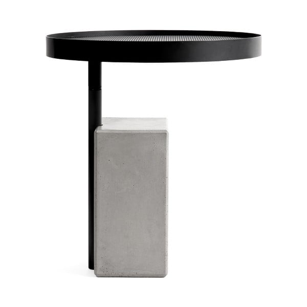 Twist tárolóasztal beton talpazattal, ø 45 cm - Lyon Béton