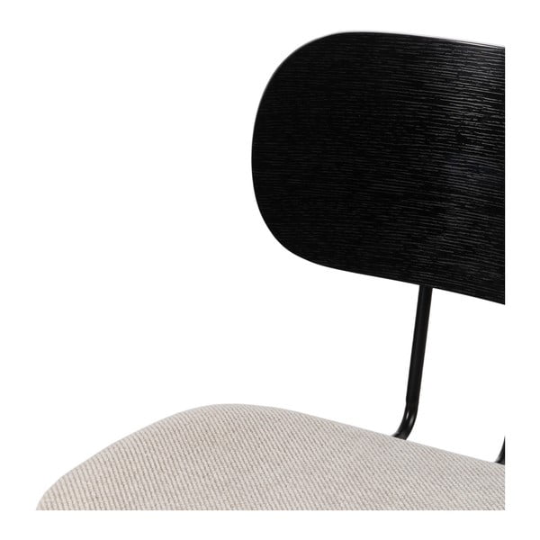 Fehér-fekete étkezőszék szett 4 db-os Cleo – Ixia-image-4