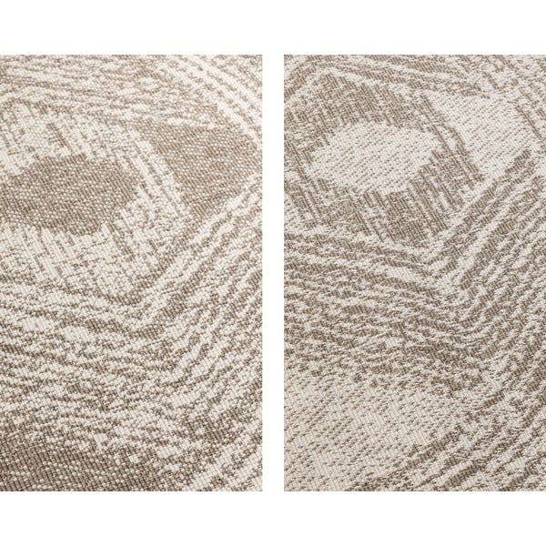 Barna-krémszínű kerek kültéri szőnyeg ø 100 cm Gemini – Elle Decoration-image-4