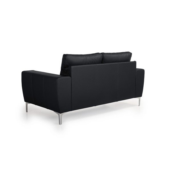 Twigo fekete bőr kanapé, 166 cm - Scandic-image-3