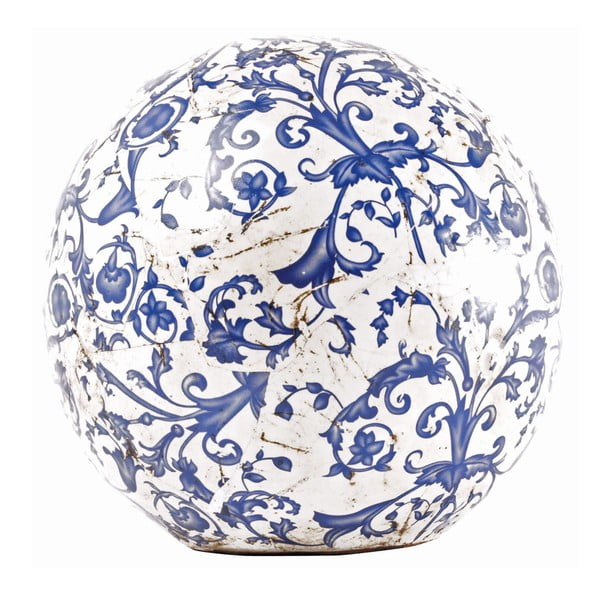 Kék-fehér kerámia dekoráció, ⌀ 18 cm - Esschert Design