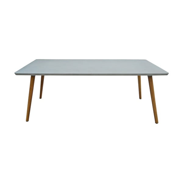 Clipper kerti asztal beton asztallappal, akácfa lábakkal - Ezeis