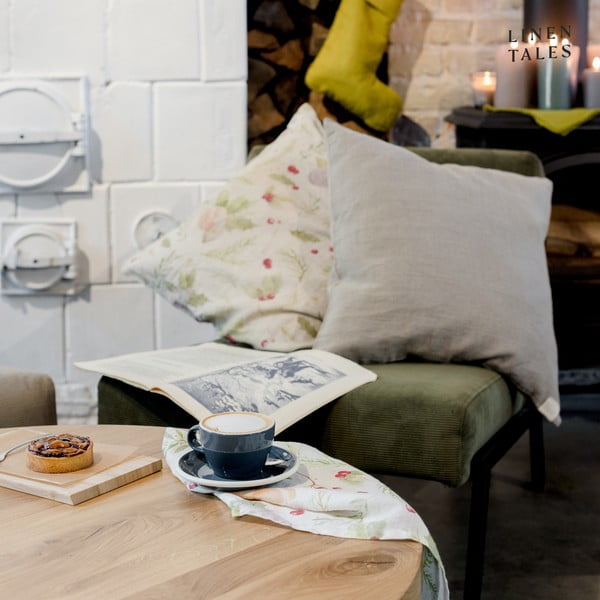 Merry karácsonyi len párnahuzat, 50 x 50 cm - Linen Tales-image-1