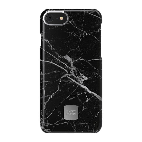 Slim fekete márványmintás telefontok, alkalmas iPhone 7 és 8 - Happy Plugs