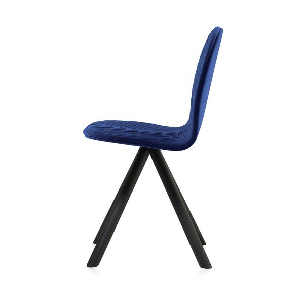 Mannequin Wave sötétkék szék, fekete lábakkal - Iker-image-2