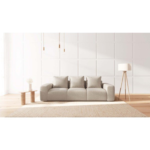Bézs buklé kanapé 287 cm Feiro – MESONICA-image-1