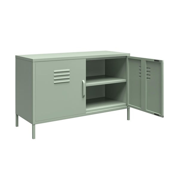 Zöld fém szekrény 100x64x40 cm Mission District – Støraa-image-4