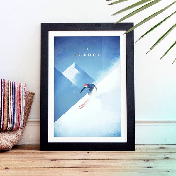 Ski France poszter, A3 - Travelposter-image-1
