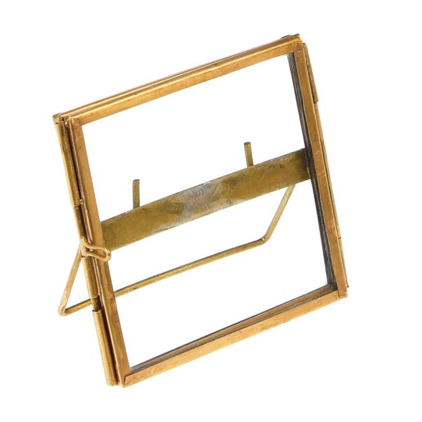 Aranyszínű fém álló képkeret 8x8 cm – Rex London-image-3