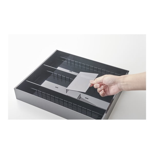 Fekete műanyag evőeszköztartó fiókba 47,5 x 35 cm - YAMAZAKI-image-4
