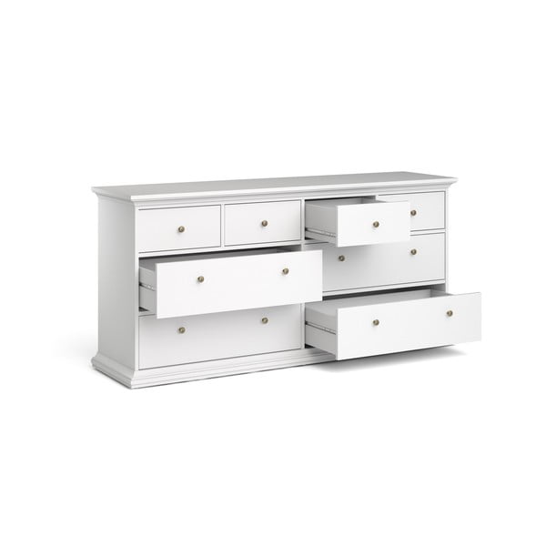 Fehér alacsony komód 183x87 cm Paris – Tvilum-image-3