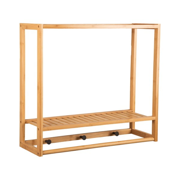 Natúr színű bambusz fali fogas polccal Sheer – Leitmotiv-image-2