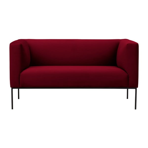 Neptune piros bársony kanapé, 145 cm - Windsor & Co Sofas